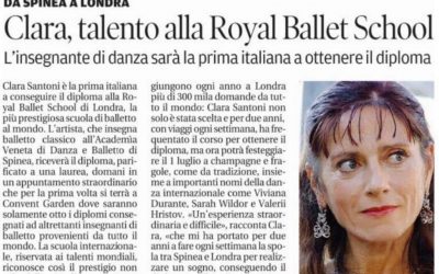 Clara, talento italiano alla Royal Ballet School di Londra